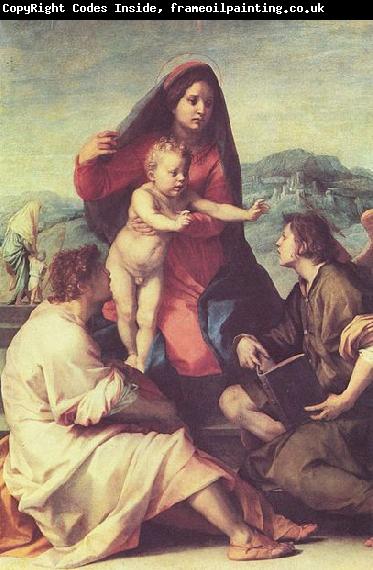 Andrea del Sarto Madonna mit Heiligen und einem Engel